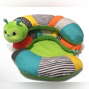 Infantino Prop-A-Pillar Sit Support Tummy Time Caterpillar Pillow